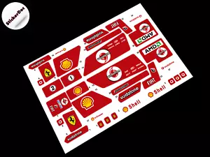 CUSTOM STICKERS for Ferrari 8674 TOYS , 1:8 MODEL BUILDS , BUILDING BLOCKS, etc - Picture 1 of 3
