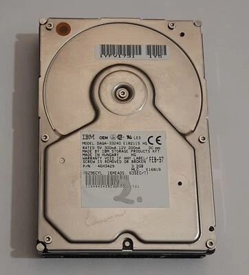 IBM DAQA-33240 IDE Festplatte (3.2GB, retro, 1997) - Bild 1 von 3