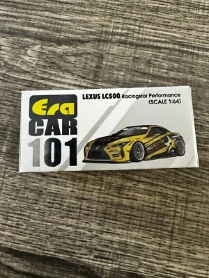 LEXUS LC500 RHD BLACK & GOLD RACINGSTAR PERFORMANCE 1/64 MODEL ERA CAR LS22LC101 - Image 1 of 2