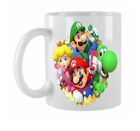 Personalised Memory Lane Mario Bro Characters  Ceramic Coffee Mug Gift Boxed