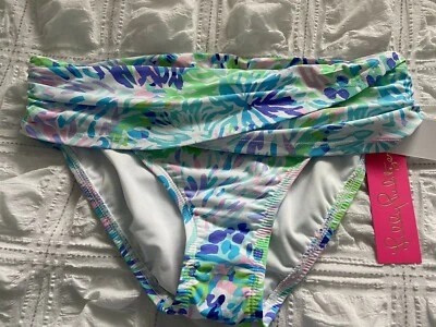 Lilly Pulitzer Mujeres Lagoon Sarong Hipster Fondo de Natación Multi Concha de una Fiesta/4 Foto 1 de 2