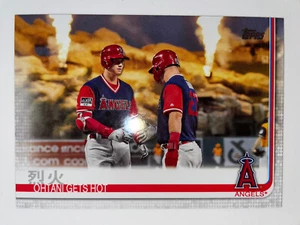 Shohei Ohtani & Mike Trout “Ohtani Gets Hot” 2019 Topps (Error Card) #367 Angels - Picture 1 of 3