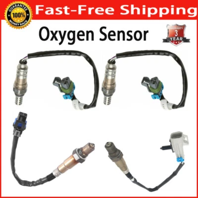 Sensor de oxígeno aguas arriba+aguas abajo 4 piezas para Cadillac 2010-14 CTS 3,0 L 2012-14 CTS 3,6 L Foto 1 de 4