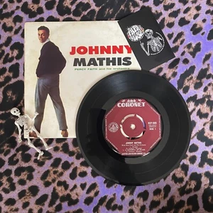 Johnny Mathis With Percy Faith - Johnny Mathis EP 7" Vinyl 45RPM - Pop - Coronet - Picture 1 of 2