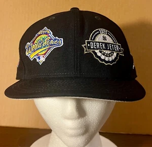 Gorra ajustada New Era Yankees Derek Jeter - Múltiples parches de la Serie Mundial Talla 7 3/8 - Imagen 1 de 7