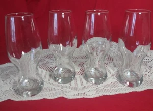 Set of 4 Libbey Coke Coca Cola 7 3/4 inch Drink Glasses - Nice! - Picture 1 of 5