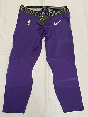 Los Angeles Lakers NIKE NBA Men's Team Issue HYPERSTRONG 3/4 Training Pants XXL - Image 1 of 4