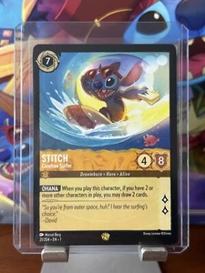 🔹Stitch Carefree Surfer LEGENDARY 21/2004🔹Disney Lorcana The First Chapter - Bild 1 von 2