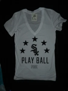 Victoria's Secret PINK Chicago White Sox T-Shirt Größe Medium neu mit Etikett - Bild 1 von 4