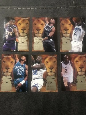 1994-95 CONJUNTO COMPLETO DE 6 CARTAS FLEER YOUNG LION MT SHAQUILLE/WEBBER/ALONZO LOOK! - Imagem 1 de 4
