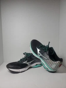 Mizuno Womens Wave Rider 18 410656 9073 Black Running Shoes Sneakers Size 9 - Picture 1 of 13
