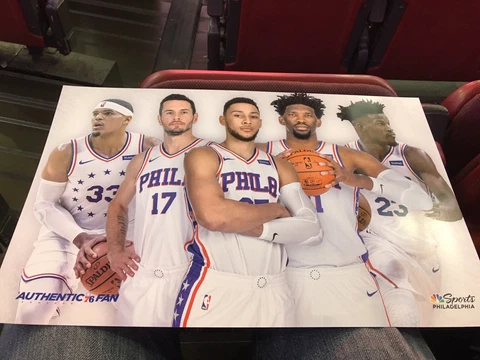 PHILADELPHIA 76ERS JOEL EMBID BEN SIMMONS JIMMY BUTLER JJ PROMO POSTER NEW Cover