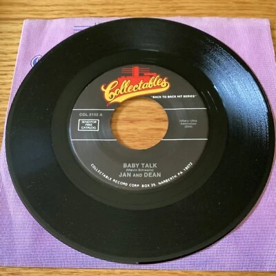 Jan & Dean “Baby Talk" / Swinging Medallions “Double Shot Babys Love” 7" 45 rpm Foto 1 de 2