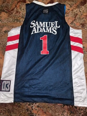 Camiseta deportiva de baloncesto Samuel Adams XL 03 edición #1 Beer Boston reversible Foto 1 de 4