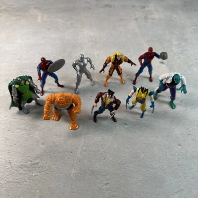 Vintage Marvel HEAVY METAL HEROES VILLAINS DIE CAST Figure TOY BIZ 1995 LOT Foto 1 de 4