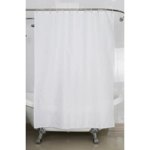 Rideaux de douches textile blanc ARVIX