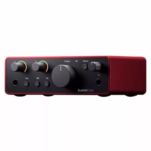 Focusrite Scarlett Solo 4th Gen USB Audio Music Recording Interface - Picture 1 of 7
