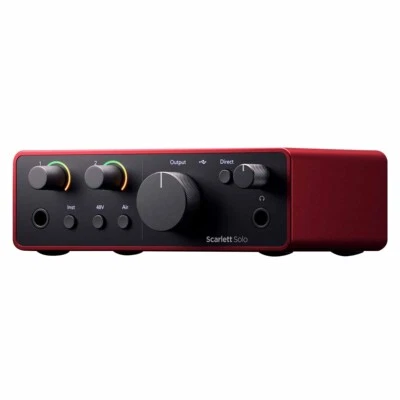 Focusrite Scarlett Solo 4ta Generación USB Audio Música Interfaz de Grabación Foto 1 de 4