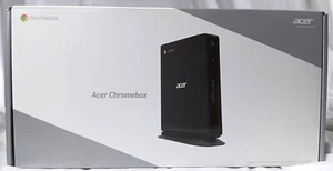 New Acer Chromebox CXI2-4GKM 4GB RAM 16GB SSD Desktop w/Keyboard & Mouse Black - Picture 1 of 8