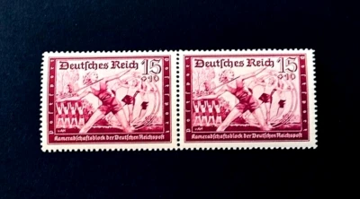 GERMANY Stamp Pair - 1939 Charity Series Semi Postal 15+10pfg MNH  r34 - Image 1 of 2