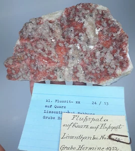 Fluorit, Quarz - Grube Hermine, Lissenthan, Wölsendorf, Oberpfalz - Bild 1 von 3