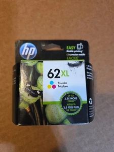 HP 62XL Tri-Color Ink Cartridge Genuine OEM High Yield C2P07AN Expired Dec 2017 - Picture 1 of 2