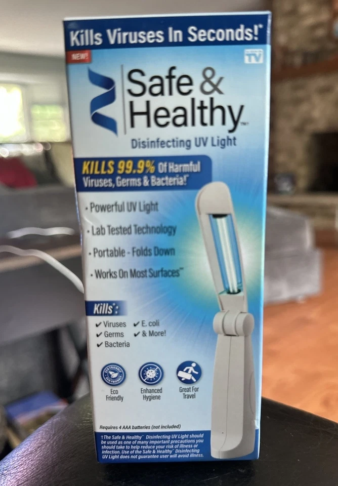 UV Light - Kills Harmful Viruses, Germs and Bacteria As Seen On TV! New In Box! - Image 1 of 1