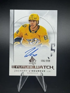 2024-25 Upper Deck SP Authentic Zachary L'Heureux Future Watch Rookie Auto /999 - Picture 1 of 2