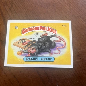 1985 Garbage Pail Kids 2nd Series 2 Rachel Rodent 66b RARE TESSIE BACK CARD! TWT - Picture 1 of 2