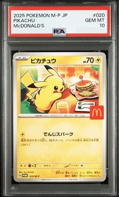 PSA 10 Pikachu 020/M-P McDonald's Happy Set Promo 2025 Pokemon Card Japanese GM - Image 1 of 2