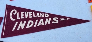 1950s Baseball Mini Pennant Cleveland Indians - Picture 1 of 1