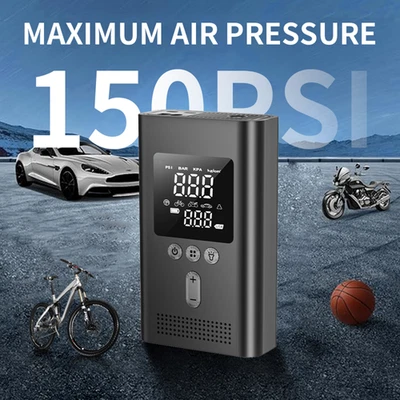Arrancador de salto de coche portátil con compresor de aire inflador de neumáticos digital 150 PSI  Foto 1 de 4