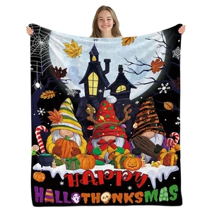 Christmas Blanket, Christmas Throw Blanket for Sofa Couch Room Bed, Xmas Gift... - Picture 1 of 8