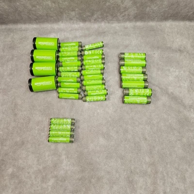 Amazon Basics Rechargeable Batteries 26×AAA 7×AA 4×C Ni-MH 1.2V 850–5000mAh - Image 1 of 4