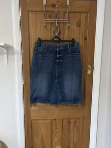 White Stuff Denim Skirt Size 12 - Picture 1 of 4