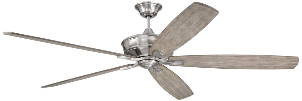 72" Craftmade Santori Brushed Nickel Indoor Ceiling Fan with Remote - Image 1 of 1