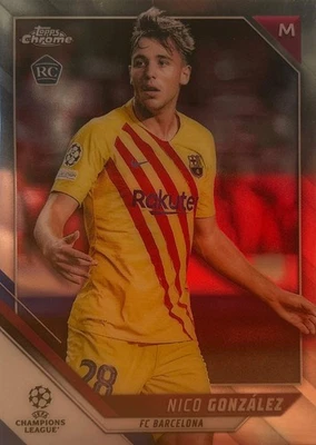 Nico Gonzalez / FC Barcelona / Topps Chrome / RC / Fußball Karte - Bild 1 von 2