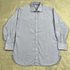 Camisa de Vestir Turnbull & Asser Para Hombre Talla 15.5 Algodón Azul Claro Hecha en Inglaterra - Imagen 1 de 12