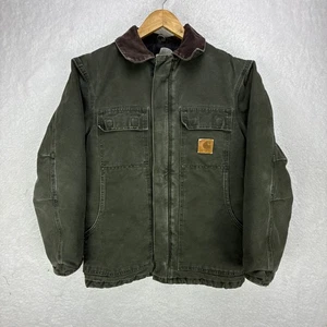 Carhartt Arctic Jacket Nylon Quilt Lined Mens Small C26 MOS Moss Green - Picture 1 of 13