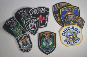 CANADA USA AUSTRALIA SHERIFF POLICE SHOULDER PATCHES x 10 - Picture 1 of 7