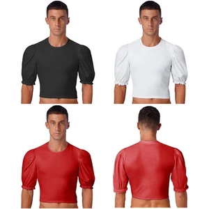 Camicia da uomo top performance abbigliamento da ballo recital Halloween danza festa balletto - Foto 1 di 47
