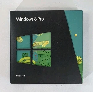 Microsoft Windows 8 Pro Full 32/64 Bit DVD with Product Key Pre Owned - Picture 1 of 5