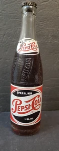 Vintage Unopened 1950s PEPSI COLA SINGLE DOT DURAGLAS BOTTLE 12 OZ Charleston SC - Picture 1 of 14