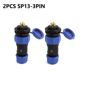 Connecteur aviation étanche 3PIN IP68 2PCS pour applications fiables - Photo 1/11