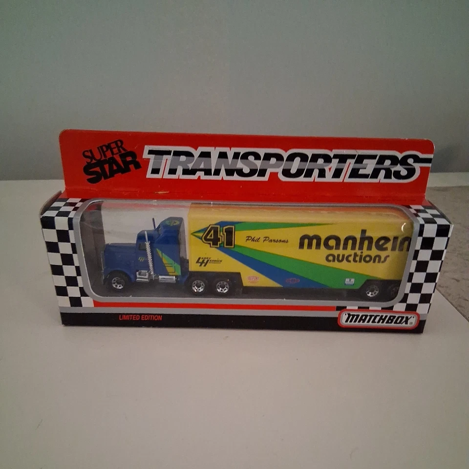 1993 Matchbox Super Star Transporters Manheim Auctions Phil Parsons 1/87 - Image 1 of 1