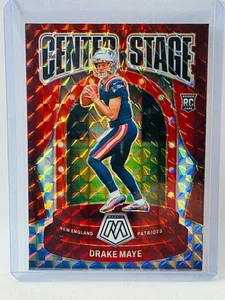 2024 Panini Mosaic Drake Maye RC Center Stage #11 - Picture 1 of 2