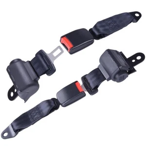 2x Golf Cart Seat Belt Retractable Universal Lap Straps for EZGO Yamaha Club Car - Picture 1 of 5