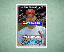 John Romano St Louis Cardinals 1967 Style Custom Baseball Art Card