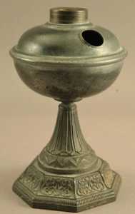 Original viktorianischer Jugendstil Öllampenfuß schwer Gusseisen Gewicht  - Bild 1 von 9