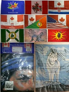 "Großes hochwertiges ganz Kanada alt - neu - einheimische Flaggen Banner 3'X5' - 36""x60" - Bild 1 von 47